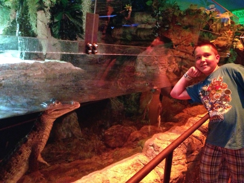 There's something about this photo of Joe and a couple of caiman that makes me smile.