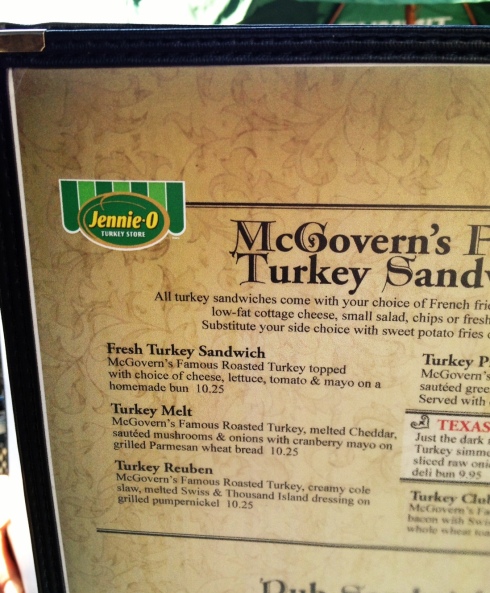 Loving the Minnesota turkey options on the menu!