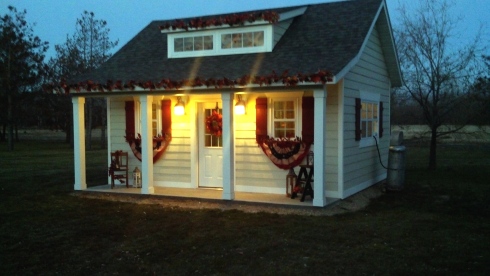 Garden shed - turned turkey barn for Minnesota Presidential Flock 2013 | via myothermoreexcitingself.wordpress.com